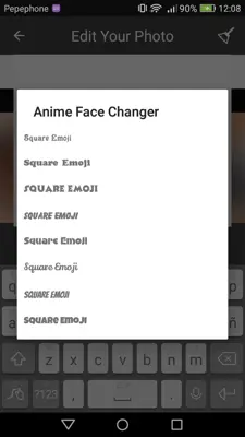 Anime Face Changer android App screenshot 0